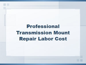 Professional Transmission Mount Repair Labor Cost Estimates